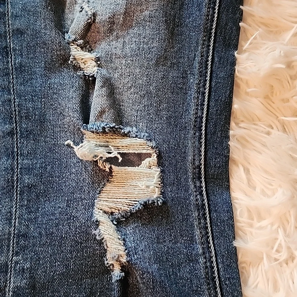 Vervet Jeanne Blue Denim Jeans Brand New High Rise Stretch Slim Straight